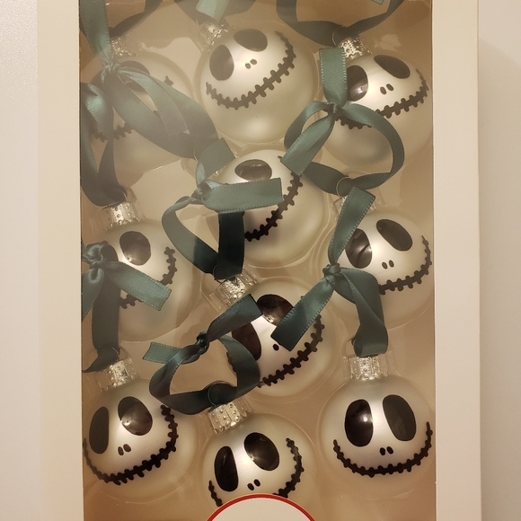 Jack Skellington 10 Piece Mini Ornament Set Ribbon - Picture 2 of 4